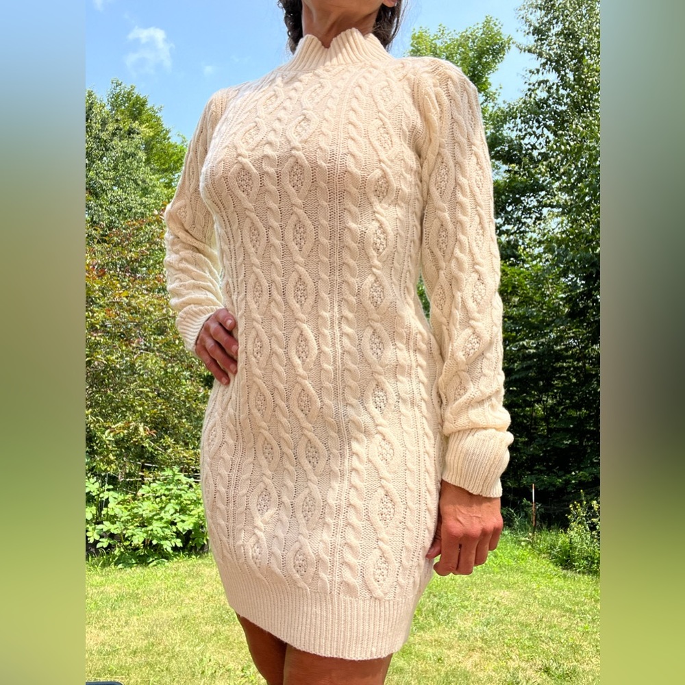 Backless Sweater Dress